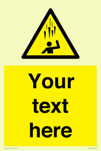 Custom Falling Ice sign